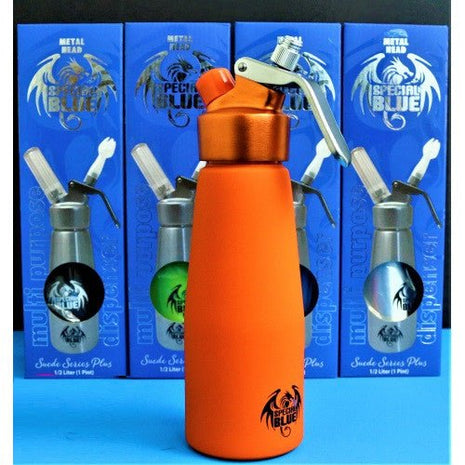 Special Blue 1/2 L Whipper Cream Dispenser - Metal Head - For Food Purpose Only - SBCDISTRO