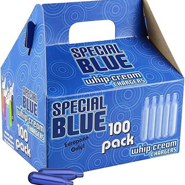 Special Blue Cream Chargers 100ct/6pk Master Case For Food Purpose Only - SBCDISTRO