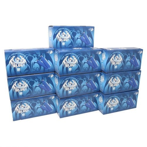 Special Blue Cream Chargers 50 Ct(1 Mc = 12 Cases) Food Purpose Only - SBCDISTRO