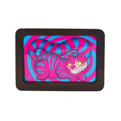 Syndicate 3d Wood Rolling Tray Medium - Seshigher Cat - SBCDISTRO