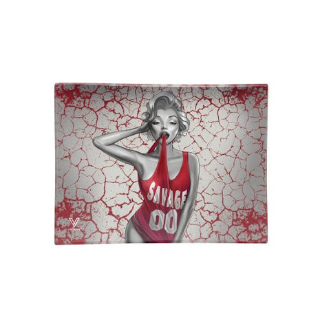 Syndicate Glass Rolling Tray Medium - Dank Diva - SBCDISTRO
