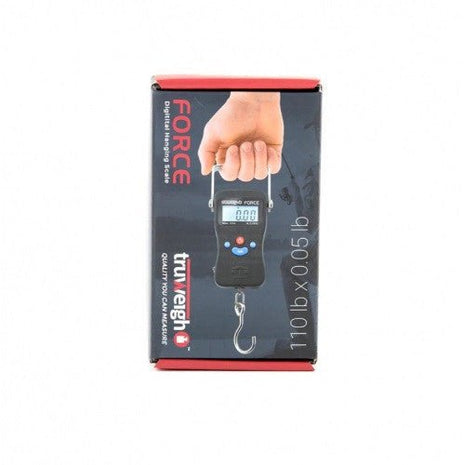 Truweigh Force Digital Hanging Scale - 110lb X 0.05lb - Black - SBCDISTRO