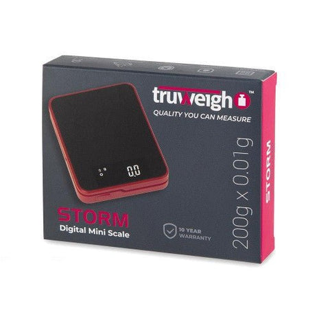 Truweigh Riot Scale - 200g X 0.01g - Red - SBCDISTRO