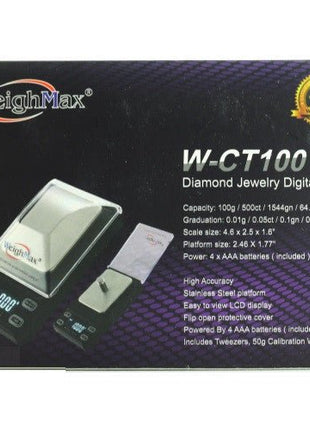 Weighmax W-ct100 (0.01g) Diamond Jewelry Digital Scale - SBCDISTRO