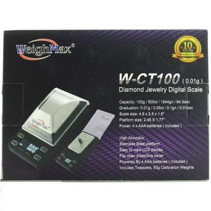 Weighmax W-ct100 (0.01g) Diamond Jewelry Digital Scale - SBCDISTRO