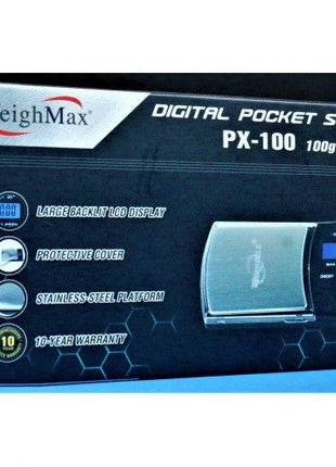 Weighmax W-px100 Black 100g X 0.01g - SBCDISTRO