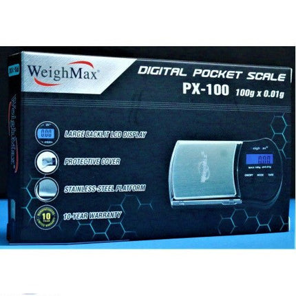 Weighmax W-px100 Black 100g X 0.01g - SBCDISTRO