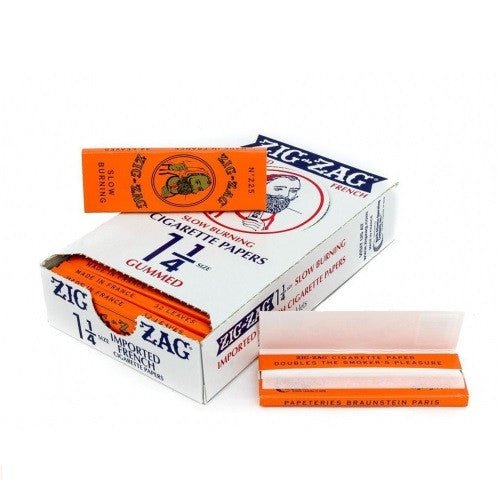 Zig Zag (Orange) Gummed Paper 1 1/4 24 Booklets - SBCDISTRO